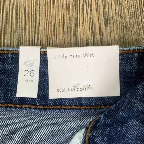 SOLD! STS Blue Emily Raw Hem Denim Mini Skirt - Picture 6 of 9